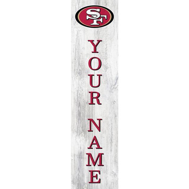 Fan Creations San Francisco 49ers Personalized Welcome Leaner Sign • Price »