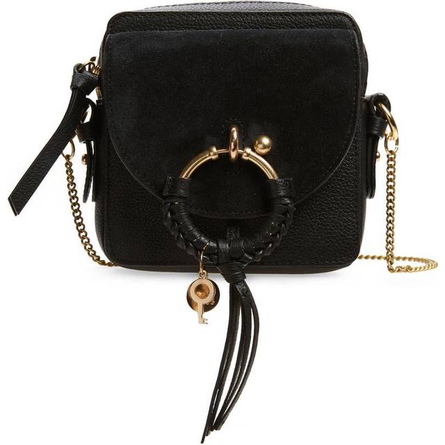 SEE BY CHLOÉ: Hana leather bag - Black | See By Chloé mini bag  CHS18AS901417 online at GIGLIO.COM