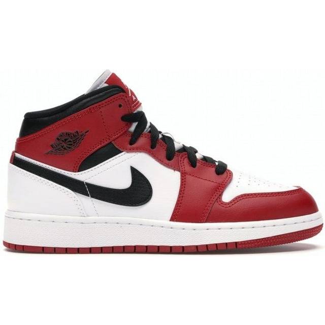 Nike Air Jordan 1 Mid GS Chicago 2020 - White/Gym Red/Black • Price »