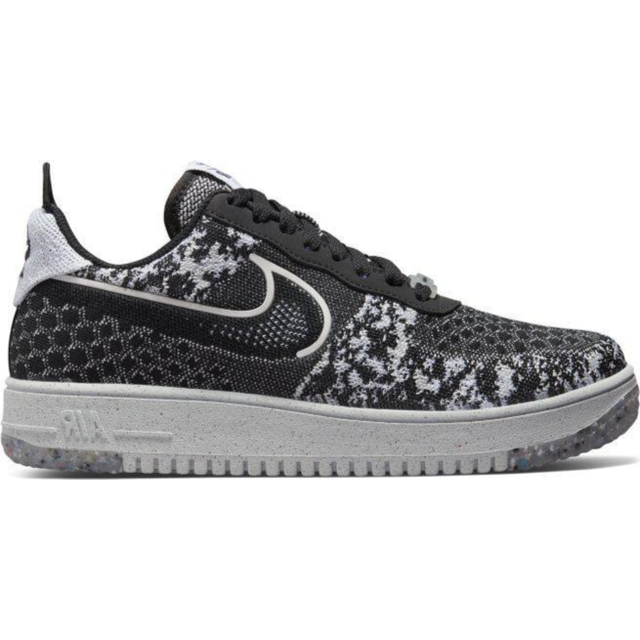 Nike Air Force 1 Crater Flyknit Shoes - Size 9.5 - Black / White