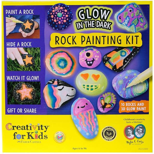 Creativity for Kids Glow in The Dark Rock Painting Kit