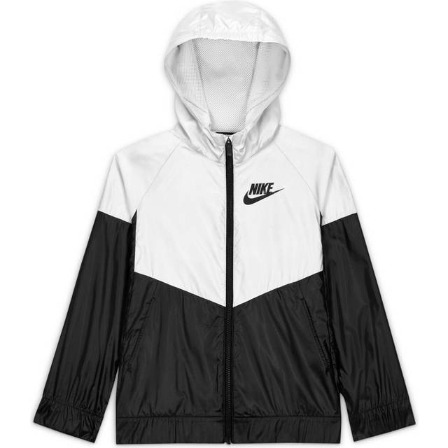 Nike Sportswear Windrunner Kids - White/Black/Black (DB8521-100
