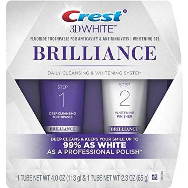 Crest 3D White Brilliance 2 Step Daily Cleansing & Whitening
