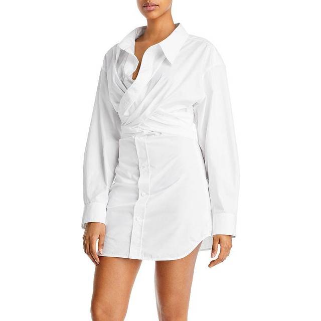 Alexander Wang Cross Front Shirt Dress - White • Price »