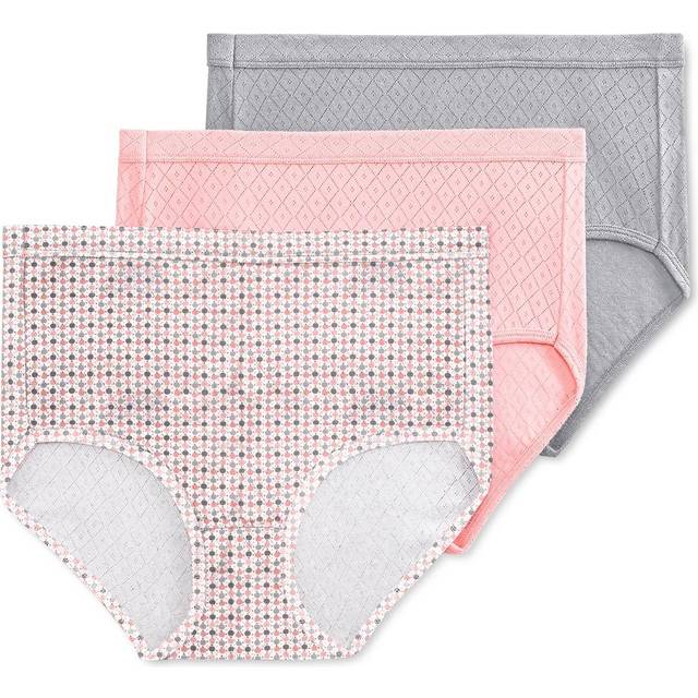 Elance Breathe Brief 3 Pack Underwear 1542, Extended Sizes