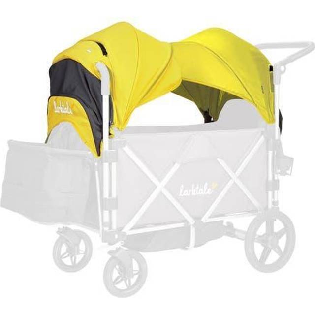 Larktale Caravan Stroller/wagon Canopy Set In Clovelly Yellow