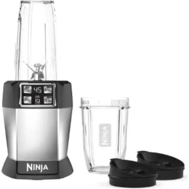 Ninja Nutri Ninja 5 Speed Blender With Auto iQ Stainless Steel - Office  Depot