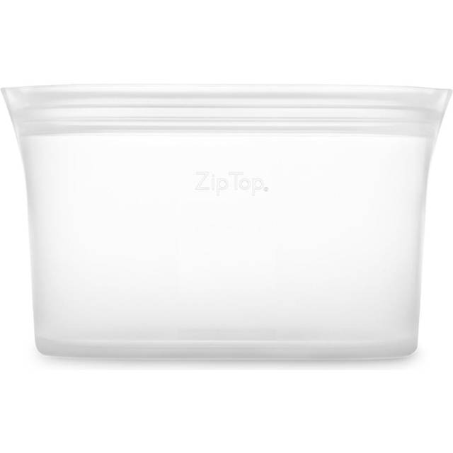 Zip Top 32oz Reusable 100% Platinum Silicone Container Large - Clear :  Target