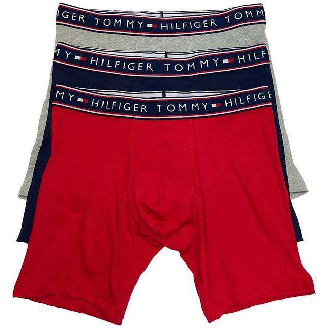 3PK Tommy Hilfiger Men's XXL Size Cotton Classic Boxer Briefs Underwear  Multi