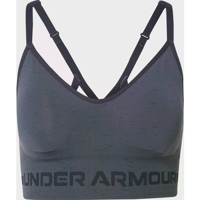 Under Armour Womens' Seamless Low Long Heather Sports Bra - Pitch