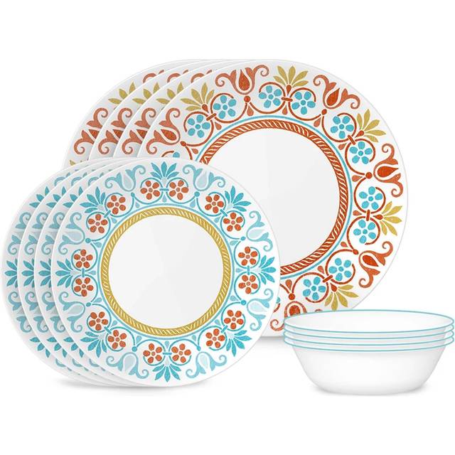 Corelle Geometrica 12-Piece Dinnerware Set, Service for 4 