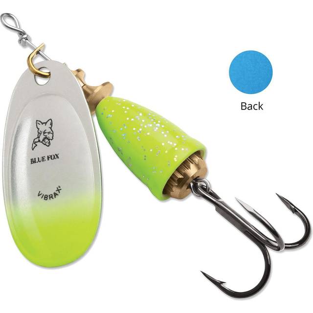 Blue Fox Classic Vibrax Spinner 1/4 oz. Chartreuse Blue Candyback