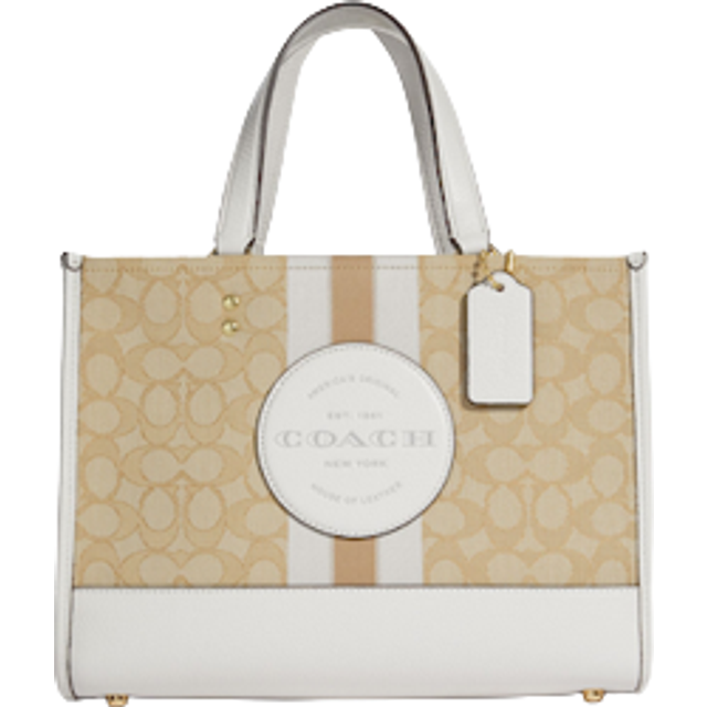 Coach Dempsey Carryall In Signature Jacquard With Stripe And Patch