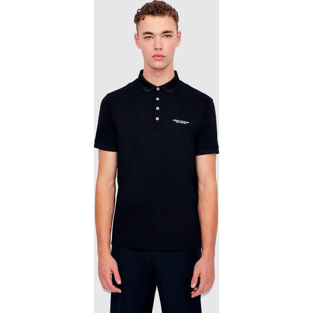 Armani Exchange Small Logo Cotton-Piqué Polo Shirt