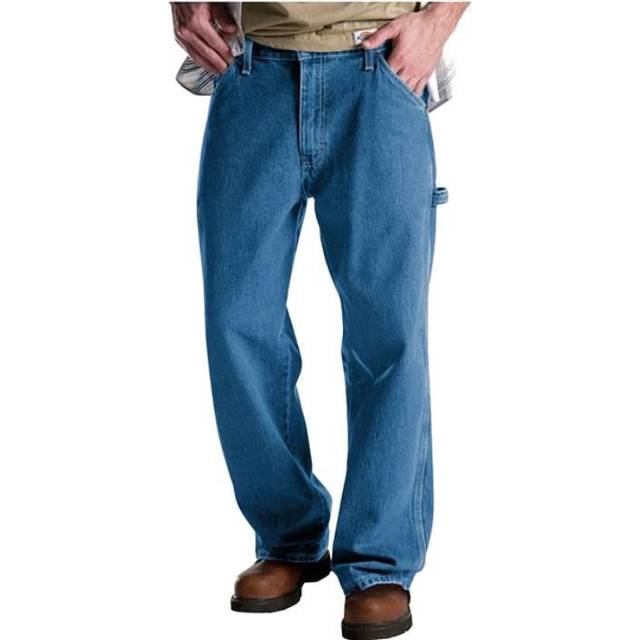 Dickies Relaxed Fit Carpenter Denim Jeans - Stonewashed Indigo Blue • Price  »