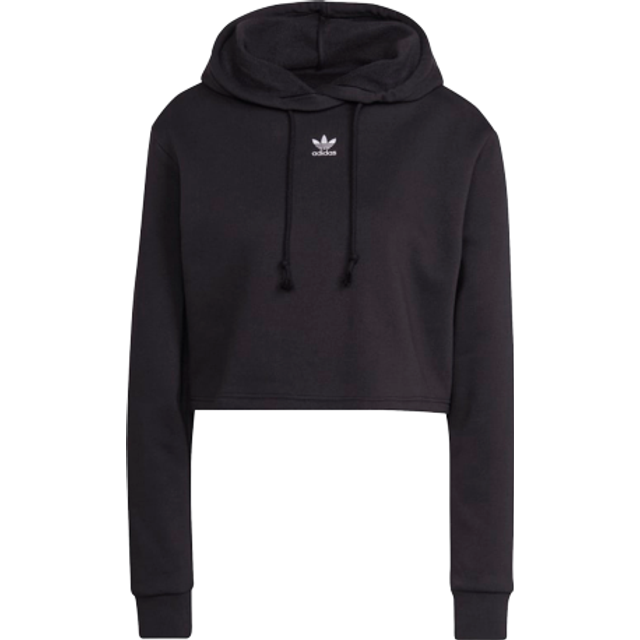 adidas Women s Originals Adicolor Essentials Crop Fleece Hoodie Black