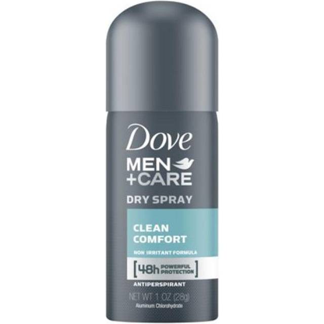 Dove Men+care 72hr Clean Comfort Travel Antiperspirant & Deodorant Dry Spray  Trial Size - 1oz : Target