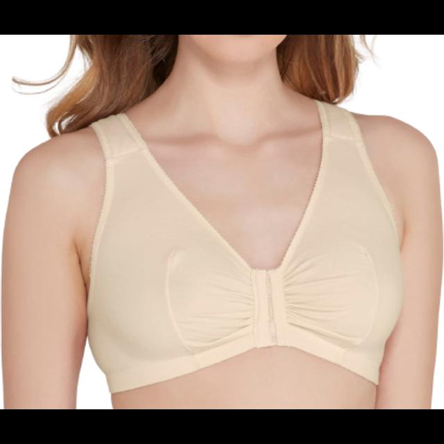 Leading Lady The Meryl - Cotton Front-closure Leisure Bra, 110 , 110-toasted  Toffee Triangle : Target