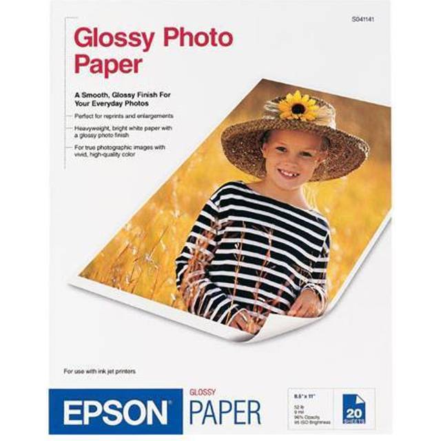Epson Inkjet Glossy Photo Paper (11x17 20 Sheets • Price »