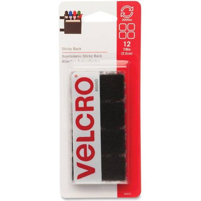 VELCRO 7/8 in. Sticky Back Squares (12-Pack) 90072 - The Home Depot