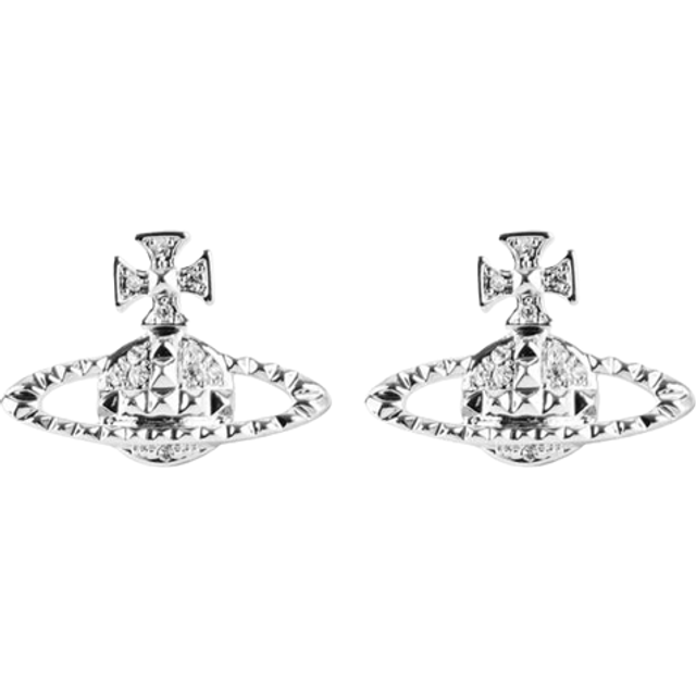 Vivienne westwood mayfair clearance bas relief earrings silver