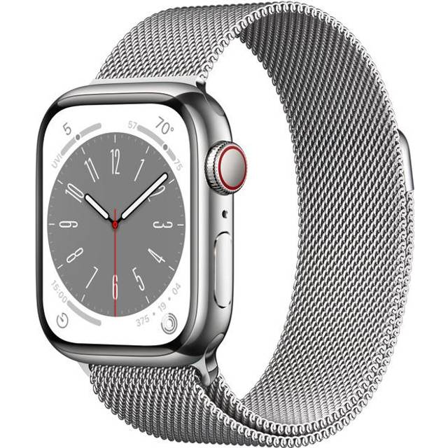Apple Watch Series 8 Cellular 41mm Stainless Steel Case with