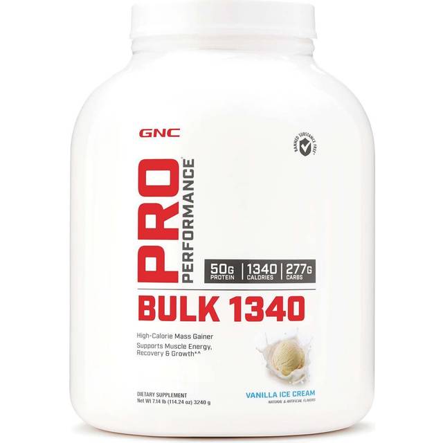 GNC Pro Performance Bulk 1340 Vanilla Ice Cream 3240g • Price »