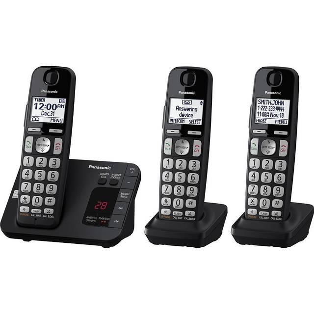 Panasonic DECT 6.0 Expandable Cordless Phone 2 Handsets KX TGC352B - Office  Depot