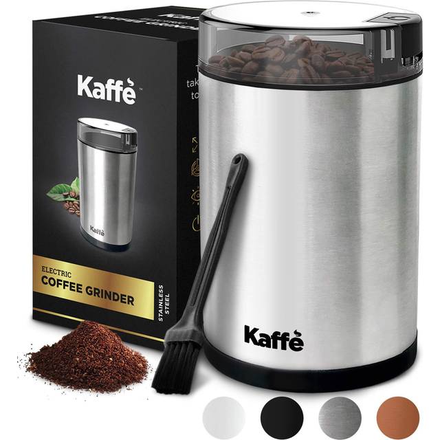 Kaffe Electric Coffee Grinder Easy On/Off Button Copper