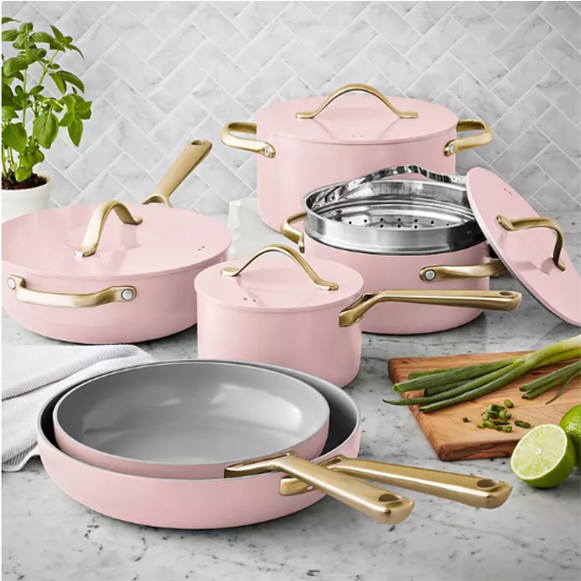  Member's Mark Modern Cookware Set - Pink : Home & Kitchen