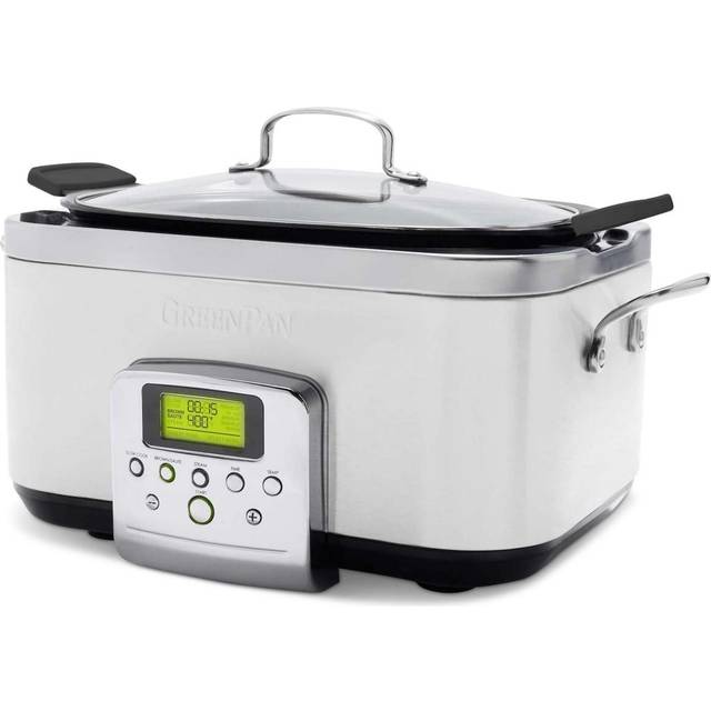 GreenLife 6 qt Slow Cooker, White