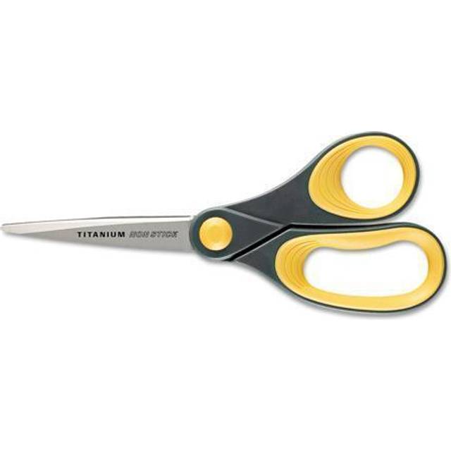 Acme United Titanium Nonstick Scissors 8 Pointed GrayYellow Pack Of 3 -  Office Depot