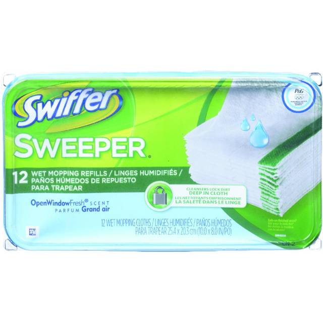 Swiffer Fresh Scent Wet Mopping Cloths 12 Wet Cloths 12 Ea, Floor Cleaners