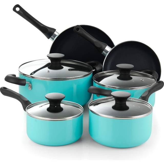 T-Fal Initiatives Nonstick 10-Pc. Cookware Set - Macy's