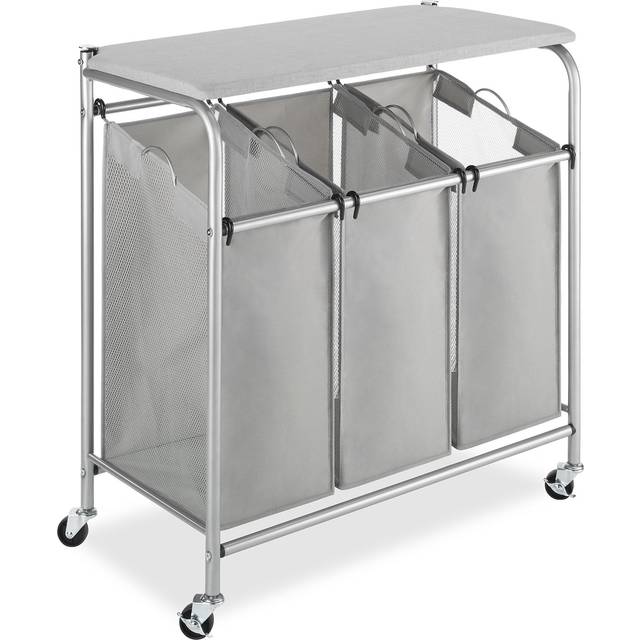 SimpleHouseware Heavy-Duty 3-Bag Laundry Sorter Cart • Price »