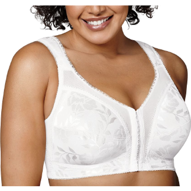Playtex Women's Plus Size 18 Hour Soft Cup Wirefree Bra, White