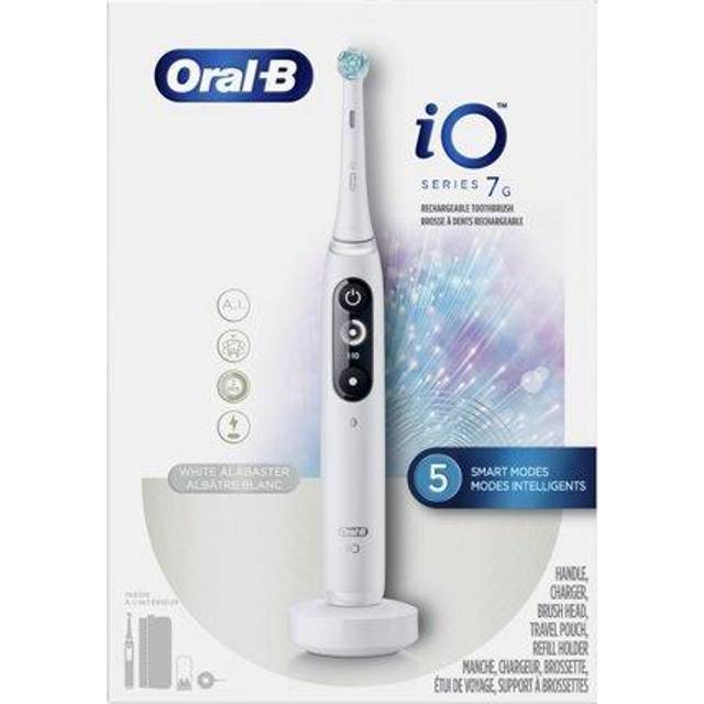 Oral-B iO Series 7G Electric Toothbrush with Brush Head White Alabaster