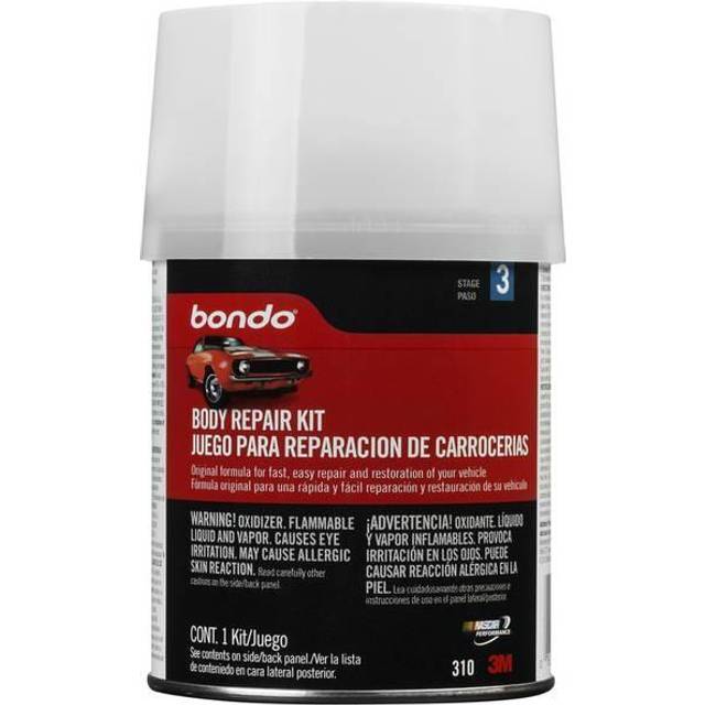 Bondo Body Repair Kit, Original Formula for Fast, Easy Repair & Restoration  of Your Vehicle, 00310, Filler 12.6 oz and Hardener: 0.5 oz, 1 Kit