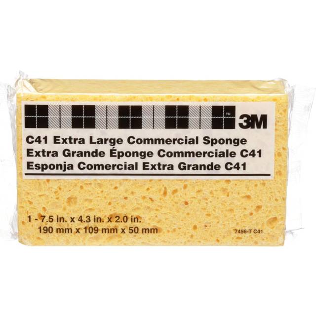 3M Extra Large Commercial Sponges C41 7456-T, 7-1/2 x 4-3/8 x 2-1/16 