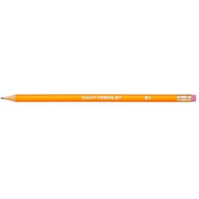 Dixon Oriole Pre-sharpened Pencil, Hb #2) Black Lead, Yellow Barrel,  144/pack DIXX12866X Black • Price »