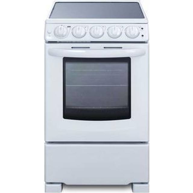 Summit REX2051WRT 20 Inch White Electric Freestanding Range