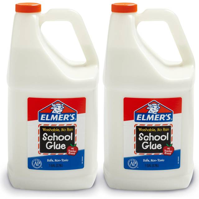 Elmer's Liquid School Glue, Washable, 1 Gallon, 2 Count Great for