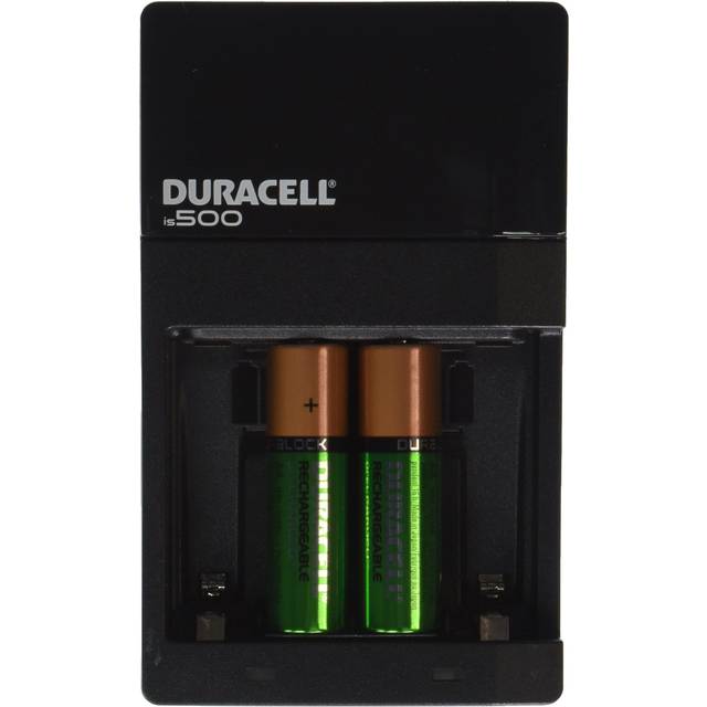 Duracell ION SPEED 500 Starter Kit Charger, Includes 2 AA NiMH Batteries