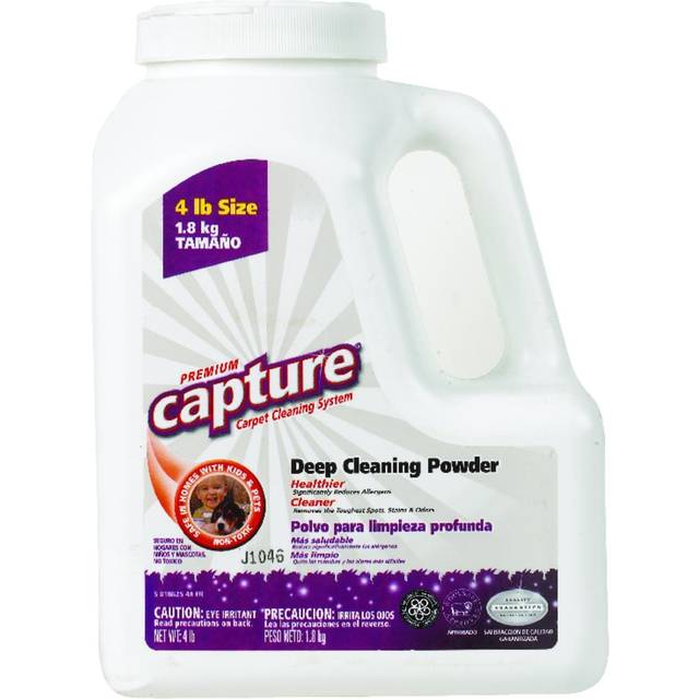 Capture Carpet & Rug Dry Cleaner w/Resealable lid - Home, Car, Dogs & Cats  Pet Carpet Cleaner Solution - Strength Odor Eliminator, Stains Spot