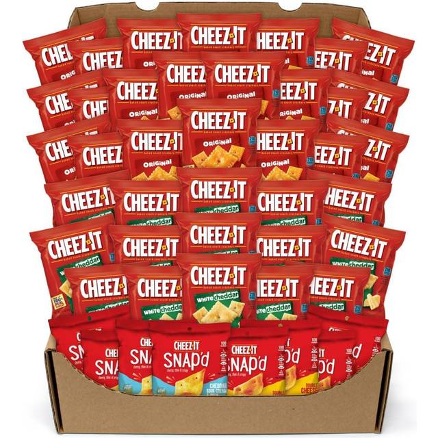 Cheez It Baked Snack Crackers Original Flavor 1.5 Oz Bags Box Of 45 -  Office Depot
