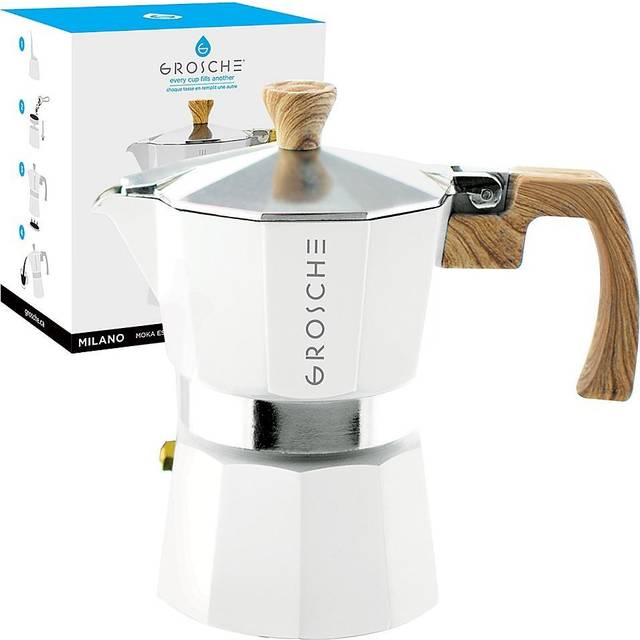 GROSCHE - The MILANO Stainless Steel Moka Pot is a classic and