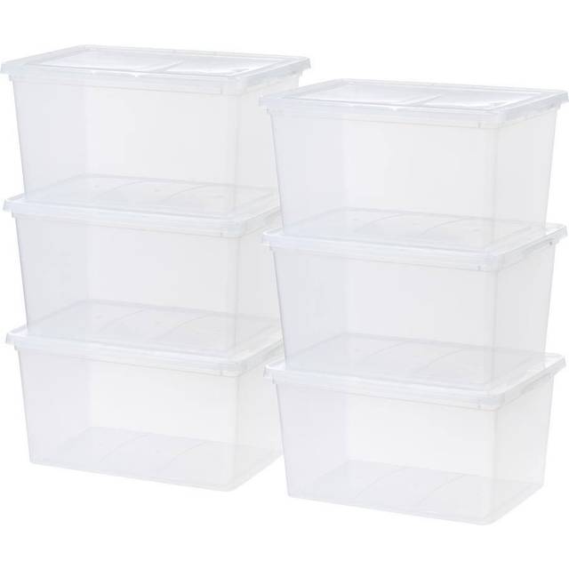 Iris 6 Quart Clear Storage Box