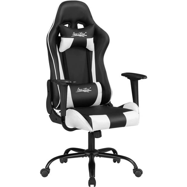 Gaming Chair Office Chair Desk Chair with Lumbar Support Headrest Armrest  Task Rolling Swivel Ergonomic E-Sports Adjustable PC Gamer Chair (White) •  Price »