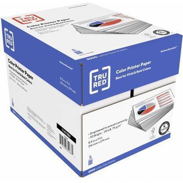 TRU RED 8.5x11 inch Copy Paper, 500 Sheets - 3 Ream for sale online