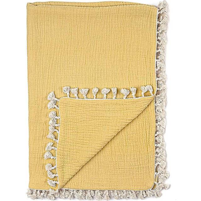 Crane Baby 6-Layer Muslin Blanket In Ochre Yellow Yellow 0-36 Months •  Price »